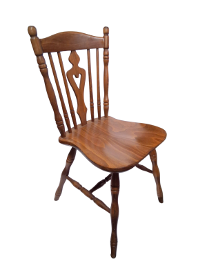 0085171 All Wood Dining Chair X1 (87cm H X 44cm W)