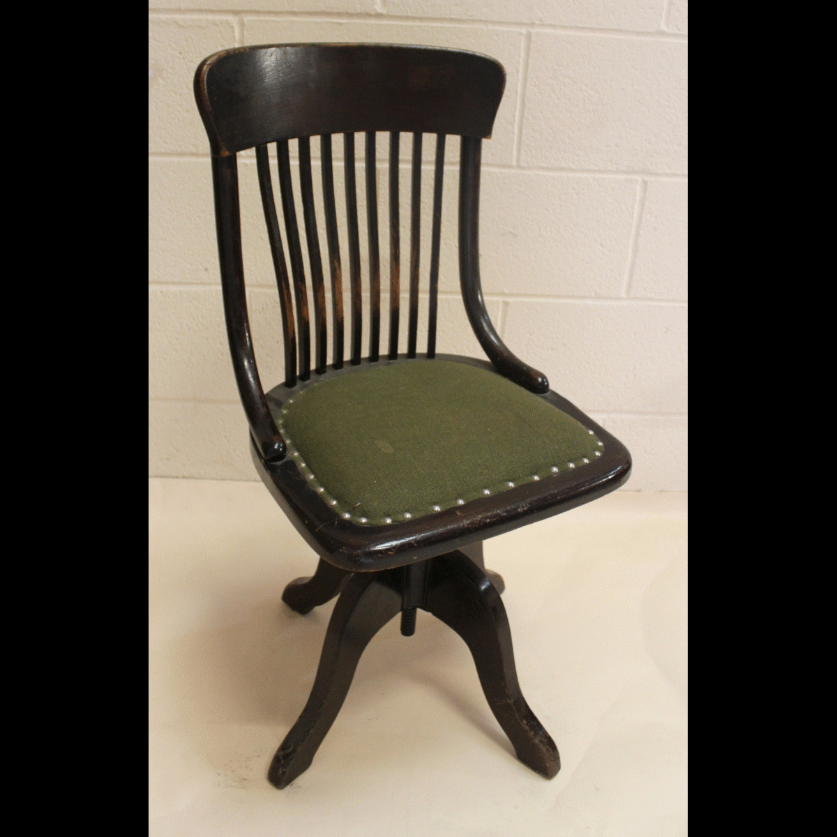 0085386 Dark Brown Swivel Chair X1 (43cm wide by 87cm long