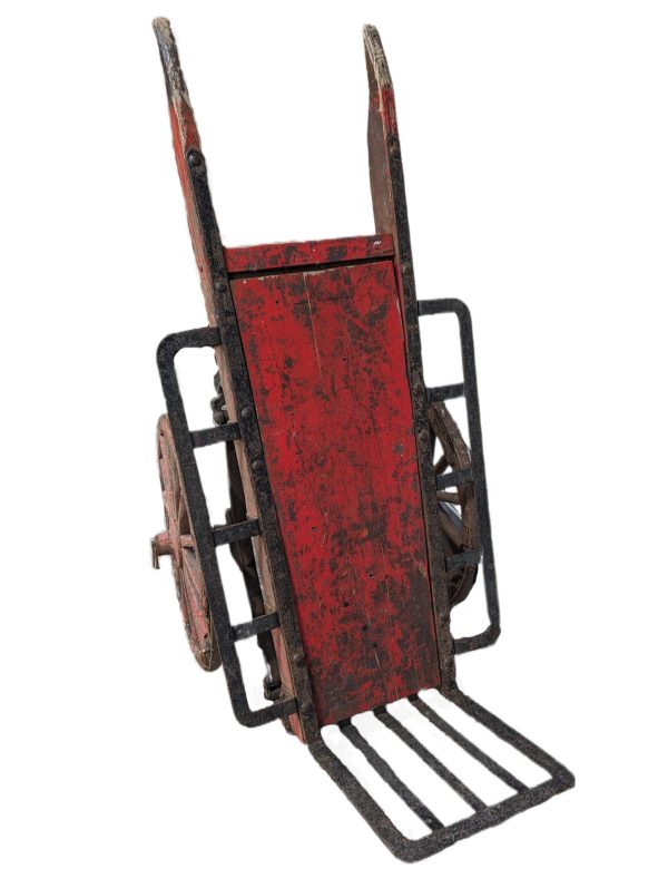 red flat cart