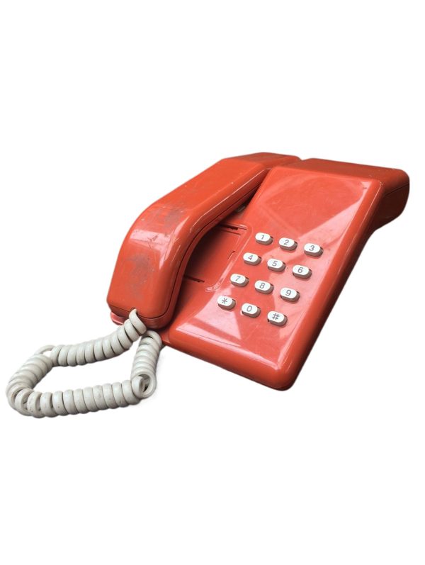 0090006 Orange Retro Telephone