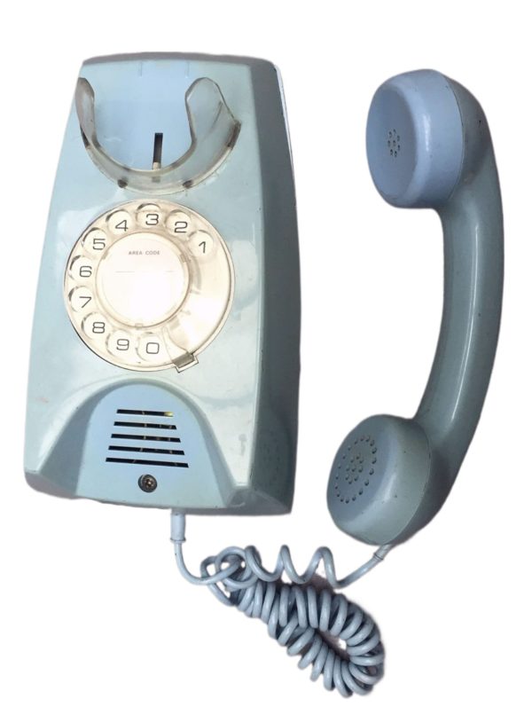 pale blue phone