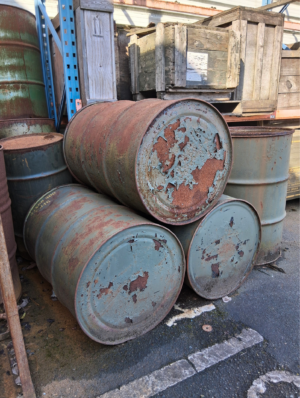 0010006 Stack of Rusted Oil Drums