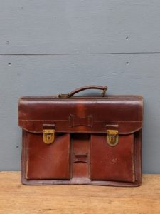 leather tan briefcase