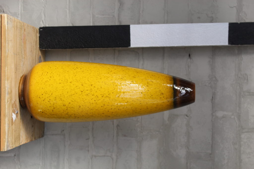 1000120 Tall Yellow Ceramic Vase Stockyard North