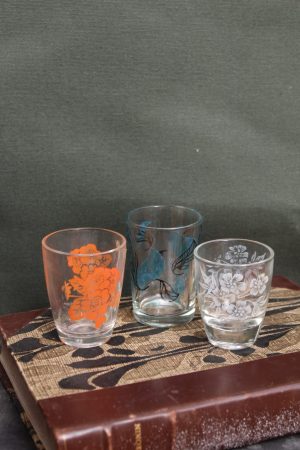 1001026 Collection of 3 Shot Glasses with Motifs (25ml)