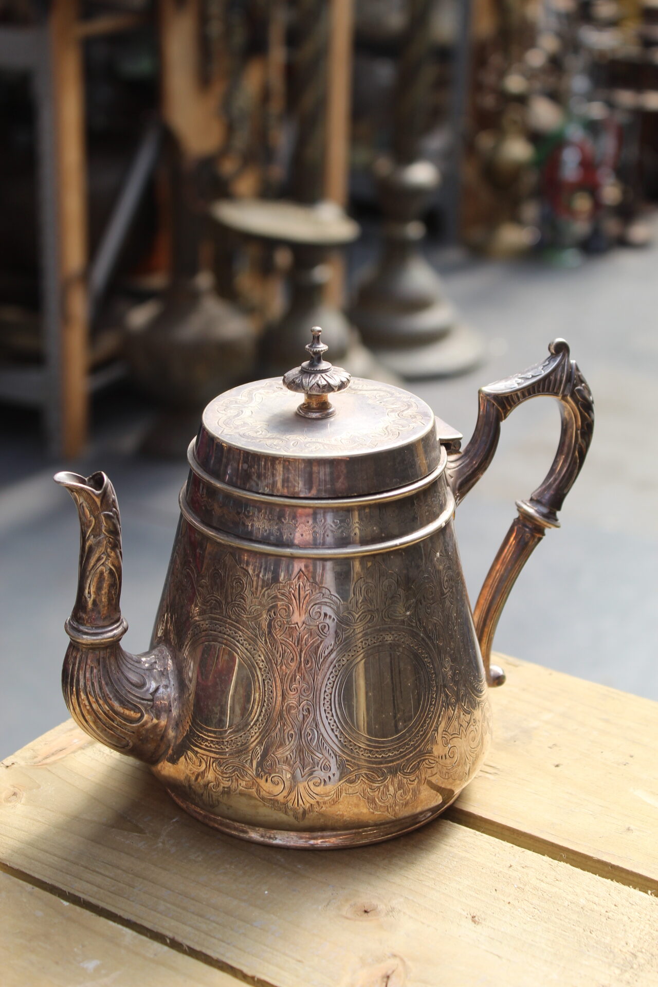 1200014 Small Ornately Decorated Tea Pot