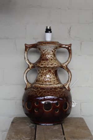 0027110 Modern Brown Double Handled Lamp