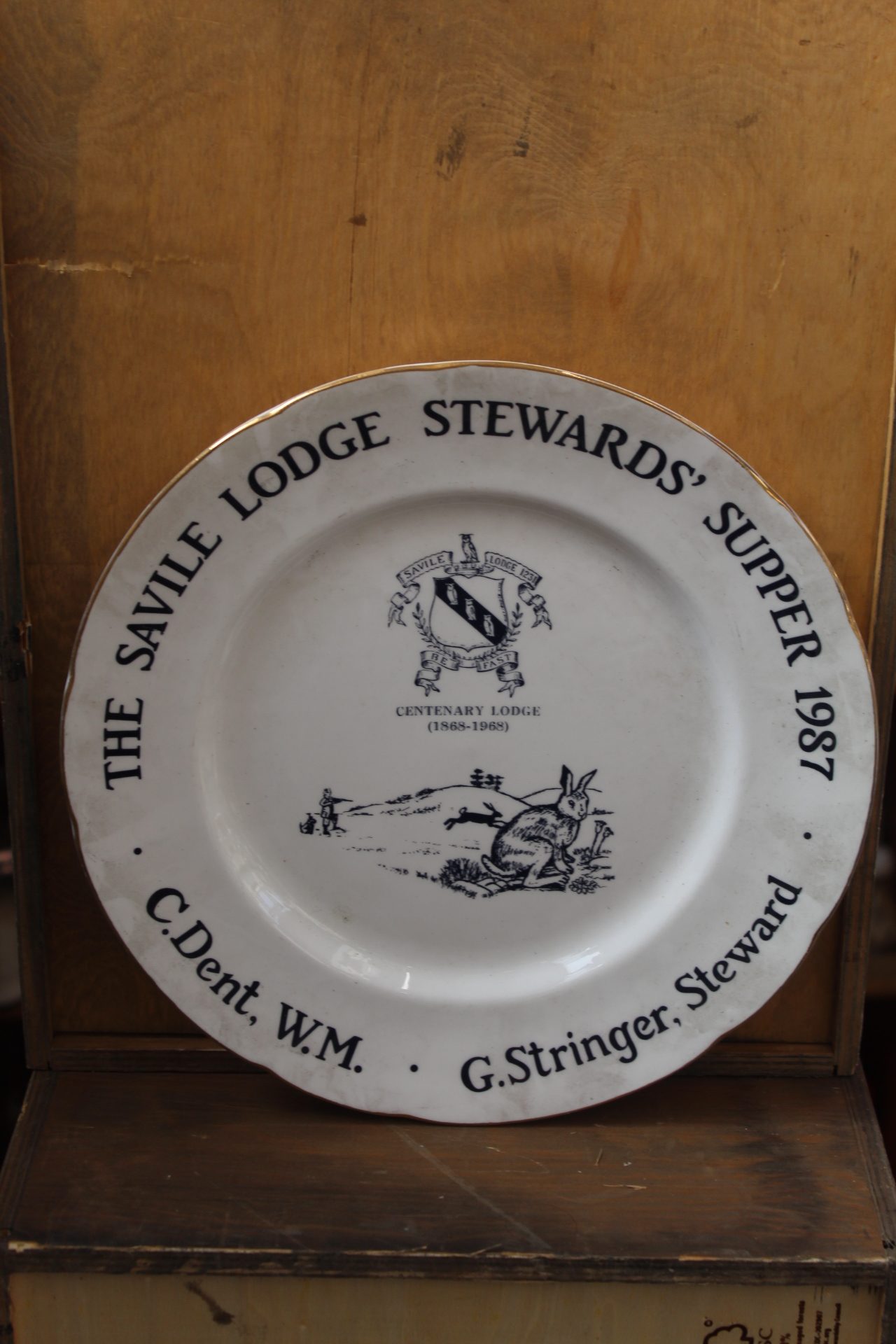 1210023 Savile Lodge Steward's Supper Plate
