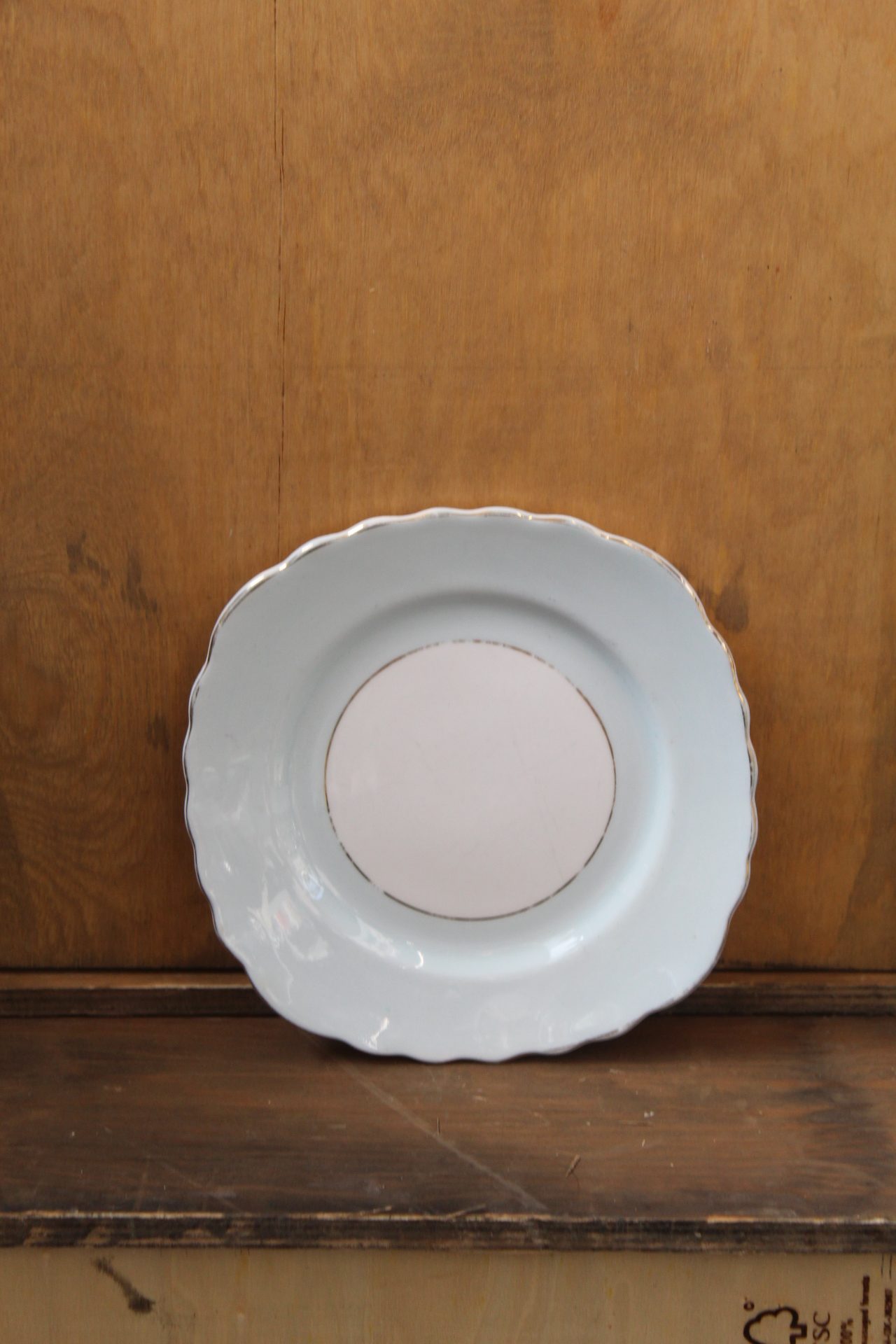 1210044 Pale Blue Square Plate
