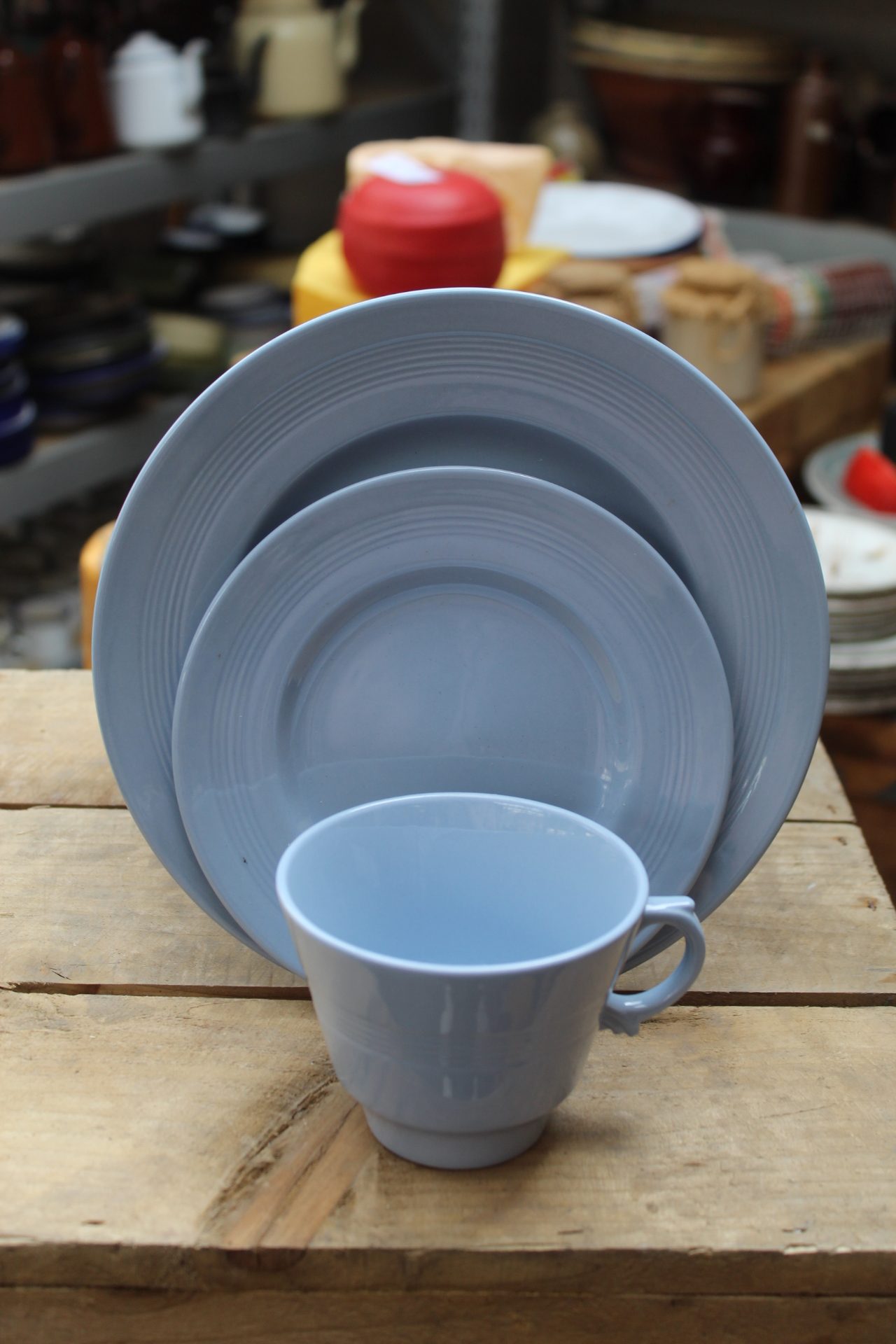 1210100 Baby Blue Plate Set