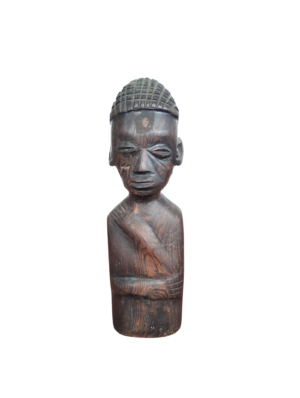 0900004 X1 African Ebony Wood Carved Bust (19cm H)