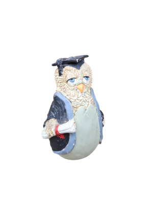 0900078 X1 Graduation Owl Figurine (7cm H)