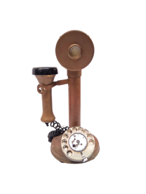 0090101 Brass Candlestick Telephone