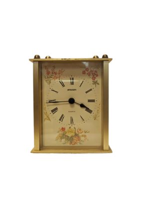 gold floral clock