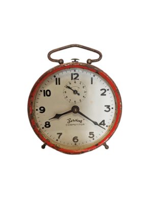old metal alarm clock