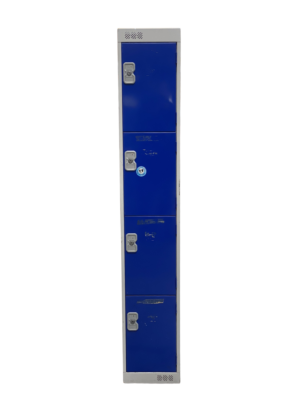 17000013 - Four Door Blue Metal Lockers