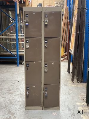 eight door brown locker