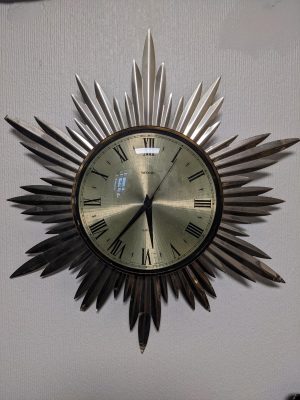 Starburst wall clock