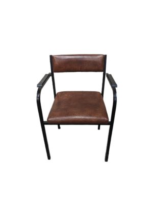 mid century brown chair