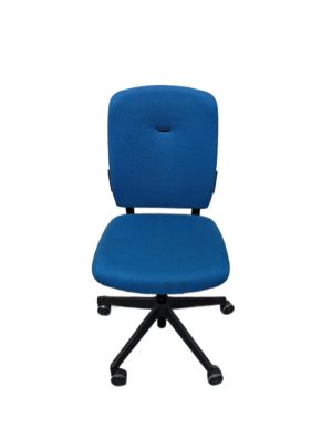 swivel chair blue fabric
