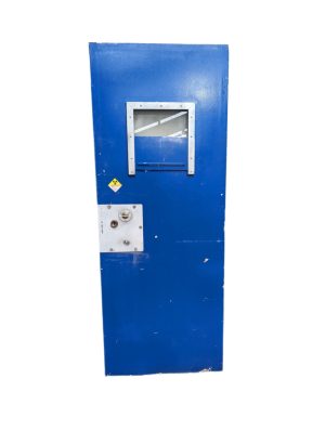 prison door blue