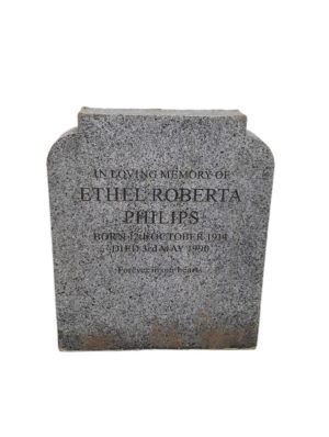 light grey gravestone