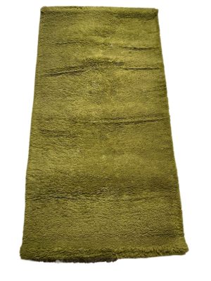 green vintage shaggy rug