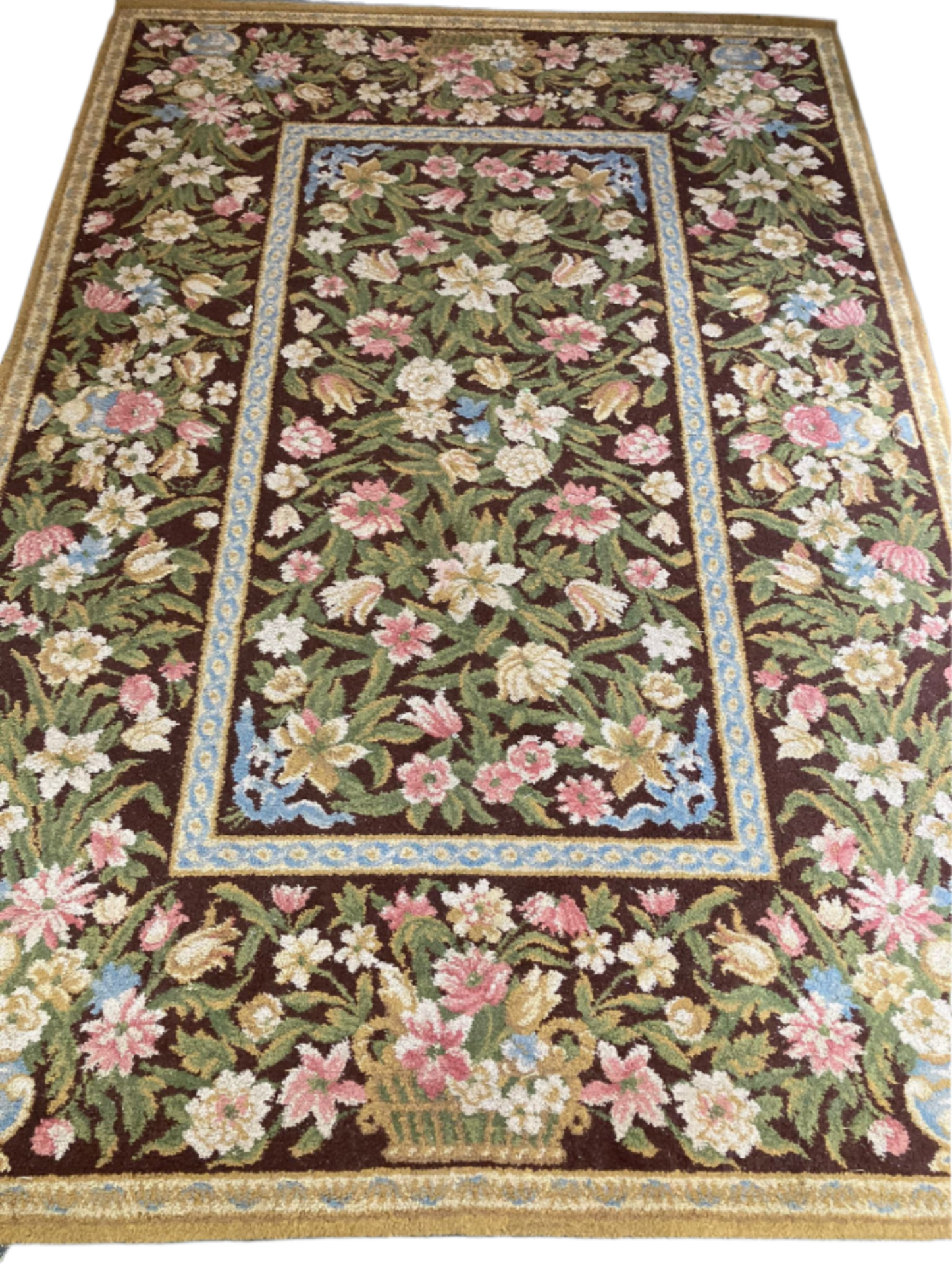0930111 Vintage luxurious floral rug No.161