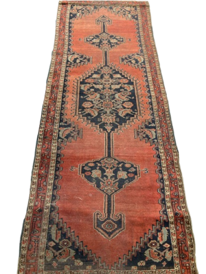 red runner vintage rug