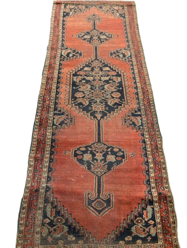 red runner vintage rug