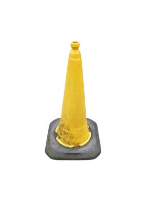 yellow road cone