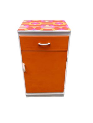 orange retro cabinet