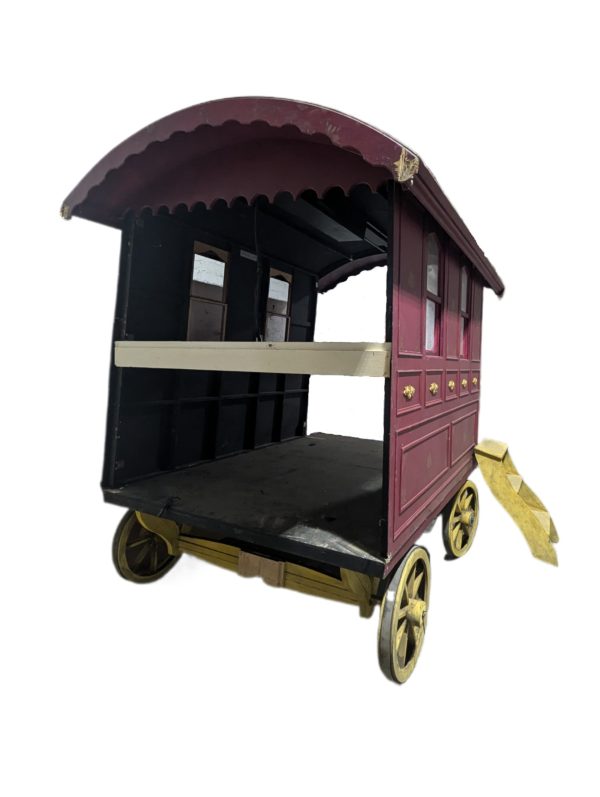 0081025 Large Red Gypsy Wagon - Image 2