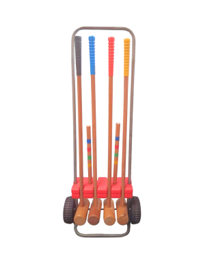 7900097 SPORTS: Colourful Wooden Croquet Set