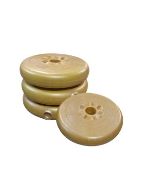 7900173 SPORTS: Gold 2.3KG Barbell Weights