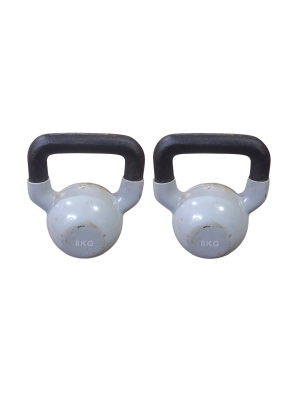7900172 SPORTS: Pair Of 8KG Kettlebells