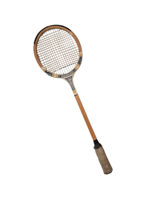 7900121 SPORTS: Vintage Wooden Badminton Racket