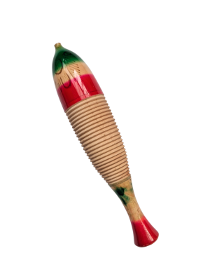 1500077 MUSIC: Wooden Colourful Fish Shaped