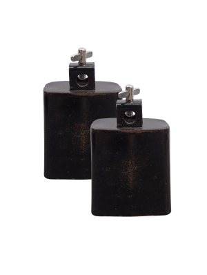 1500084 MUSIC: Pair of Steel Cowbells