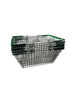 0940166 Stack of Metal Shopping Baskets