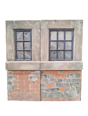 0930183 Pair of Aged Window Backdrops/Flats