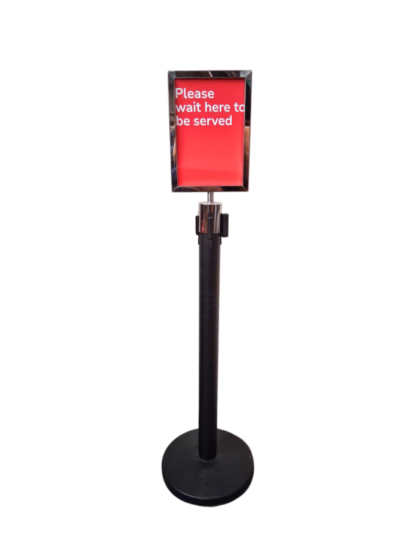 0220025 X1 Barrier Pole with Queue Sign - Stockyard North