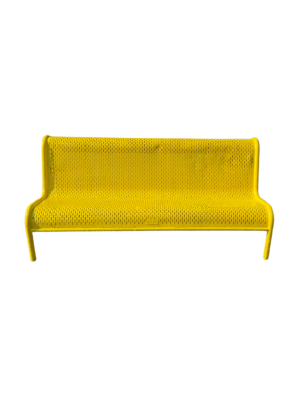 0012002 Yellow Metal Bench