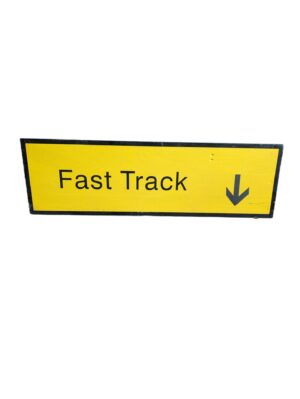 fast track lane sign